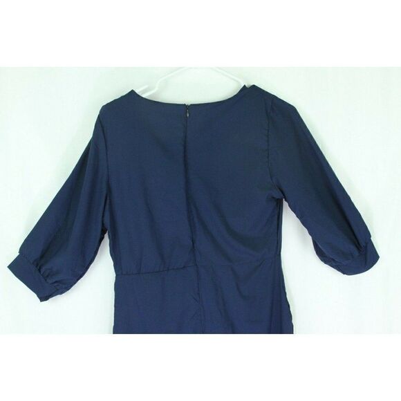 Beidifan Dress Juniors XXL Blue 3/4 Sleeve Pockets Modest - Picture 4 of 6
